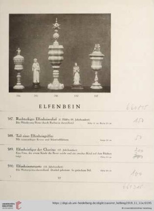 Elfenbein (Nr. 587-606)