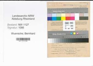 Entnazifizierung Bernhard Wuensche , geb. 18.04.1897 (Tischlermeister)
