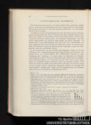 2. Pythagoreische Arithmetik
