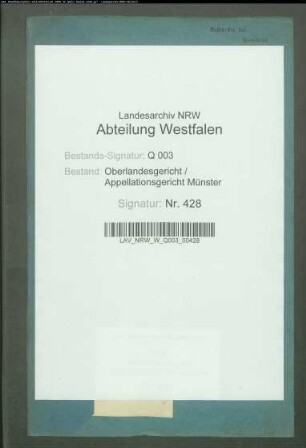 Fürst Alfred Salm-Salm ./. Graf von Salm-Hogstraeten wegen Erbstreitigkeiten XXXIX