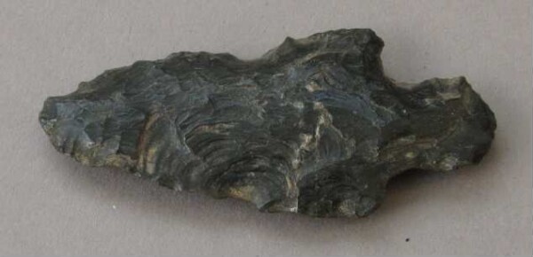 Arrowhead made from obsidian