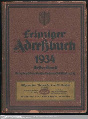 113.1934: Leipziger Adreß-Buch