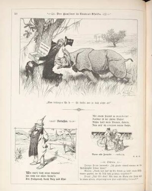 "Der Hausirer in Central-Afrika" "Verlassen"