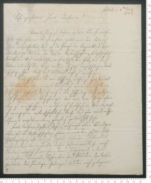 Brief von Julius Leopold Eduard Avé-Lallemant an Adelbert von Chamisso