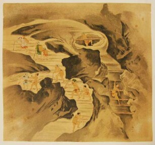 Japanischer Goldbergbau