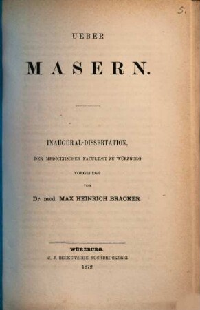 Über Masern