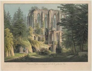 Die Kloster- und Kirchenruine auf dem Oybin im Zittauer Gebirge