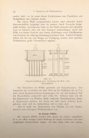 b) Eiserne Pfähle