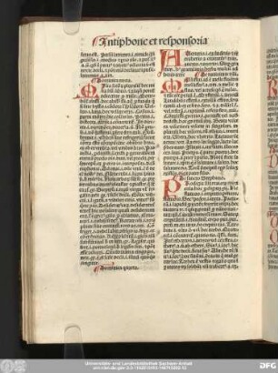 [De antiphonis et responsoria]