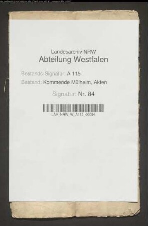 Rechnung über Einnahmen und Ausgaben ("Geld-Register") der Kommende Ootmarsum.