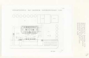Gesamtschule, Bad Nauheim (Diplomarbeit bei Kurt Dübbers): Grundriss 2. Obergeschoss 1:200