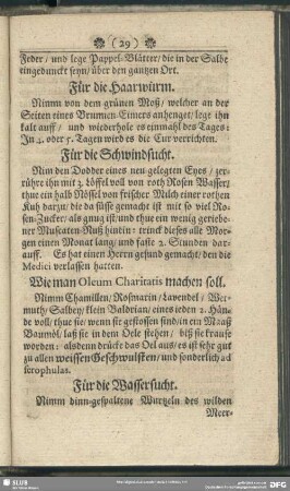 Für die Wassersucht