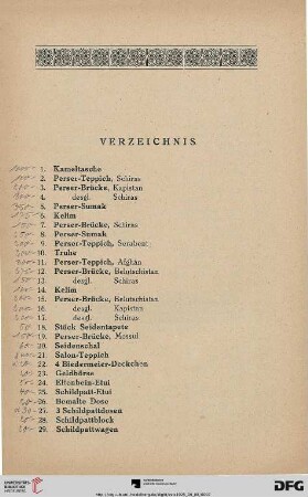 Verzeichnis (Nr. 1-479)