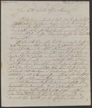 Brief an B. Schott's Söhne : 12.01.1833
