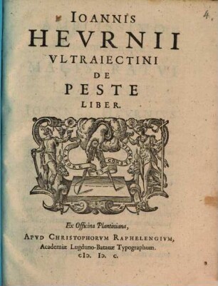 Ioannis Hevrnii Vltraiectini De Peste Liber