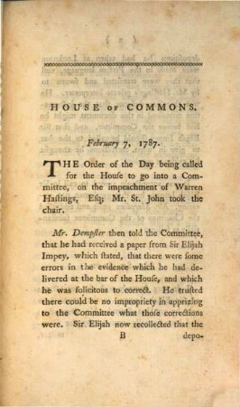 The genuine speech of Mr. Sheridan, delivered in the House of Commons, on a charge of high crimes and misdemeanors, against Warren Hastings, Esq. late governor general of Bengal, for extortion, perfidy, and cruelty, to the princesses, and other branches of the royal family of Oude