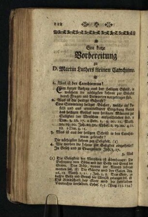 Eine kurze Vorbereitung zu D. Martin Luthers kleinen Catechismo