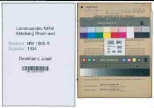 Entnazifizierung Josef Deelmann , geb. 19.08.1903 (Weichenwaerter)