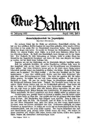 Gemeinschaftsarbeit im Jugendspiel