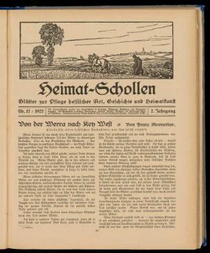 Heimat-Schollen 2. Jahrgang, Nr. 12, 1922