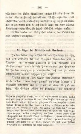 Die Läger bei Bielefeld und Brackwede.