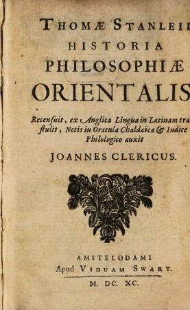 Historia philosophiae orientalis