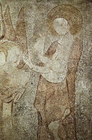 Die vier Erzengel (?) vor Gottvater