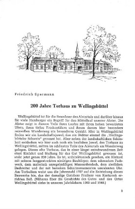 200 Jahre Torhaus zu Wellingsbüttel
