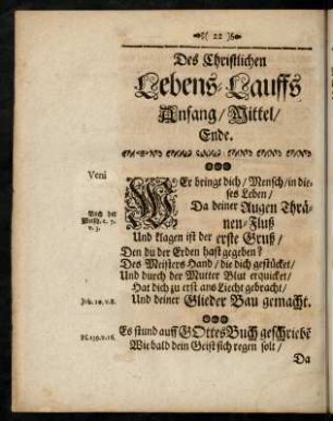 22-37, Lebens-Lauff.