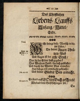 22-37, Lebens-Lauff.