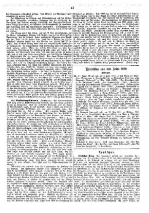 Totenschau aus dem Jahre 1899 : Februar