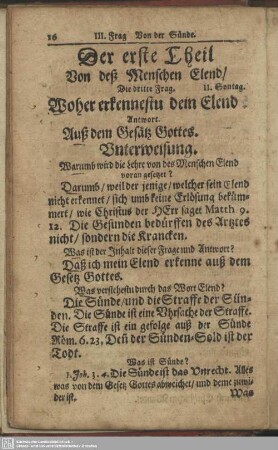 Der erste Theil Von deß Menschen Elend