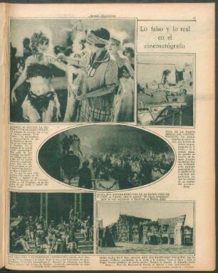 Lo falso y lo real en el cinematógrafo [Fotografías]