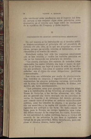 II: Precedentes de derecho internacional americano