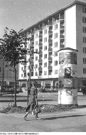 Dresden Striesen. Bau, Januar 1958 - Januar 1959