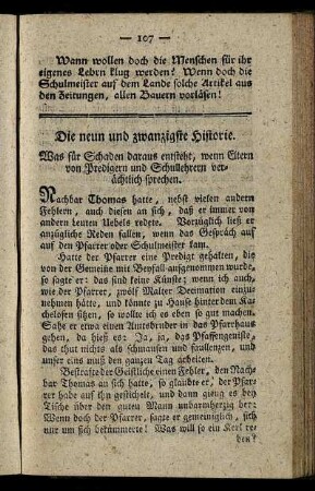 Die neun und zwanzigste Historie. - Die sechs und dreyßigste Historie.