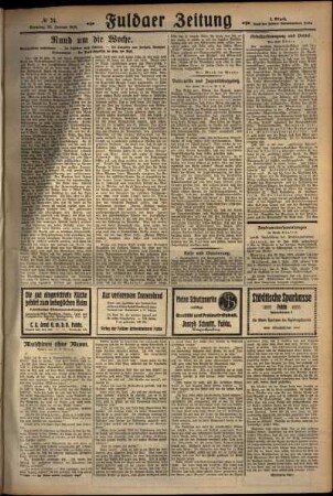 Zweite Ausgabe vom Sonntag, den 29. Januar 1928.