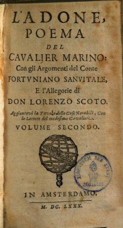 L' Adone : poema, 2