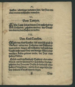 VII. Von KindTauffen