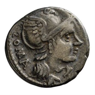 Münze, Denar, 109 oder 108 v. Chr.