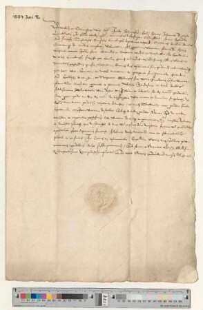 Präsentation an Propst Jacob Schomaker für eine Vikarie am Marien-, Annen-, Gertruden- und Katharinen Altar der Nicolaikapelle [lat].