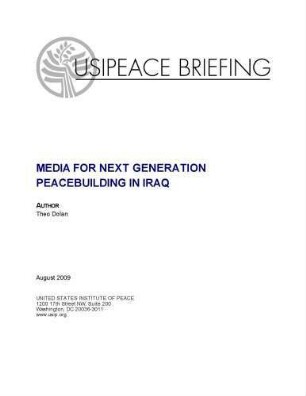 Media for next generation peacebuilding in Iraq