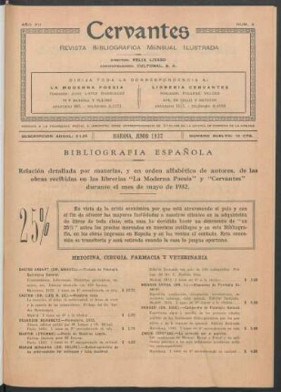 Bibliografía española.