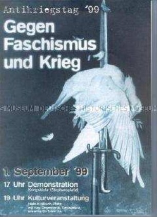 Propagandaschrift zum Antikriegstag am 1. September 1999