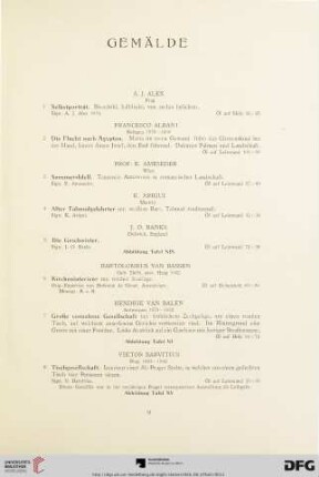 Gemälde (Nr. 1-123)