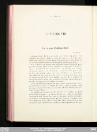 Chapitre VIII Le retour. Ezghierdildil.