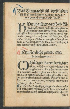 Christenliche gebett oder betrachtungen.