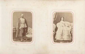 links: Kaiser Franz Joseph rechts: Kaiserin Elisabeth von Österreich