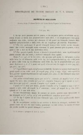 Dimostrazione dei teoremi proposti da V. N. Bitonti.