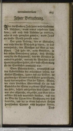 Zehnte Betrachtung